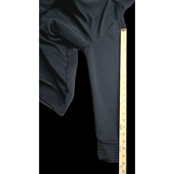 MPG Mondetta Ottoman Rib Tunic Jacket Black Longline Full Zip Large - Picture 9 of 9